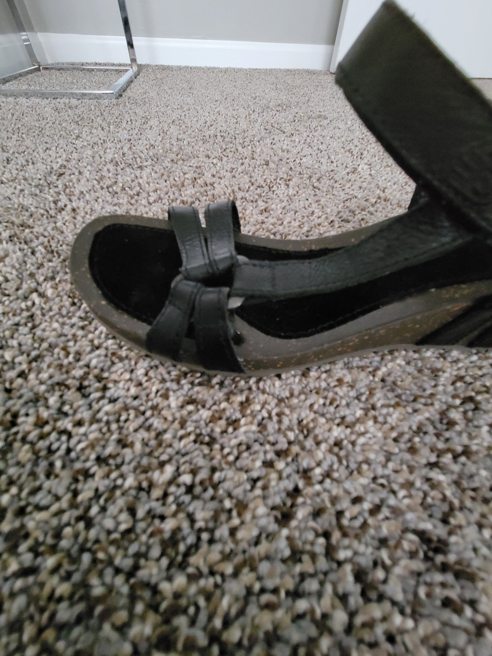Teva Women's Black Leather Slingback Sandals - Picture 12 of 12
